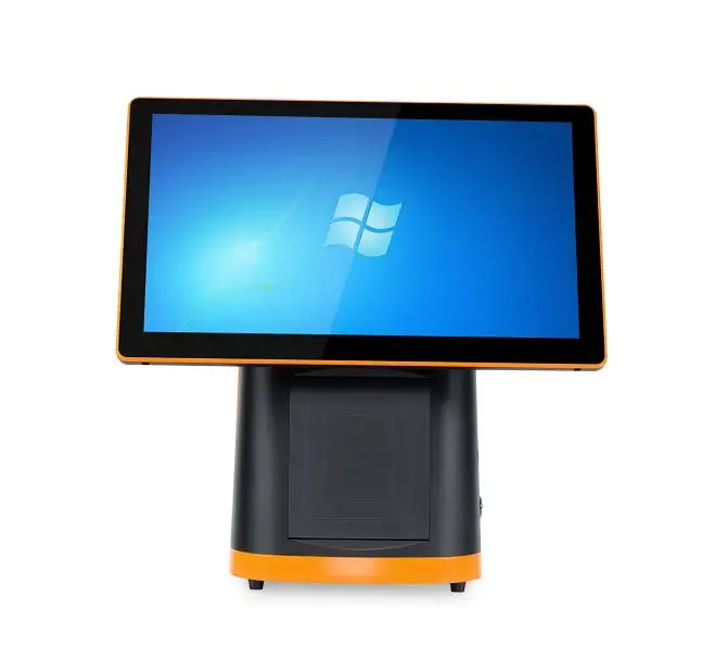 880P POS Terminal Cash Register With 15.6' Main Display LED/VFD/15.6' Customer 80MM Printer Touch Screen Function