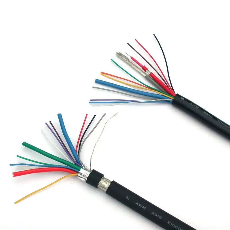 Factory Wholesale Price  18 to 24 awg Custom Multi Core Shielded Electric Electrical cable For Electronic Appliances UL2464