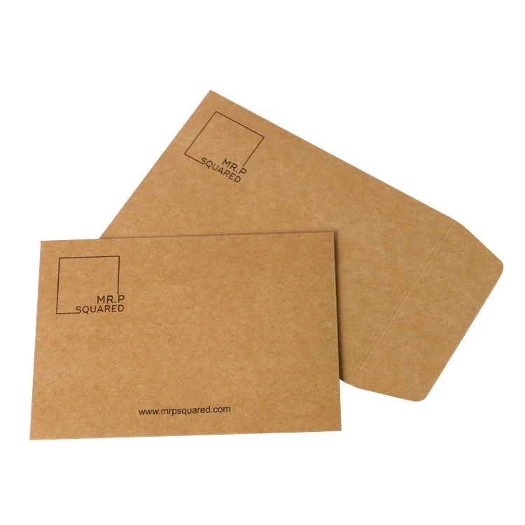 
Custom Design Recycled Office Stationery Packaging Brown Kraft Paper Envelope 