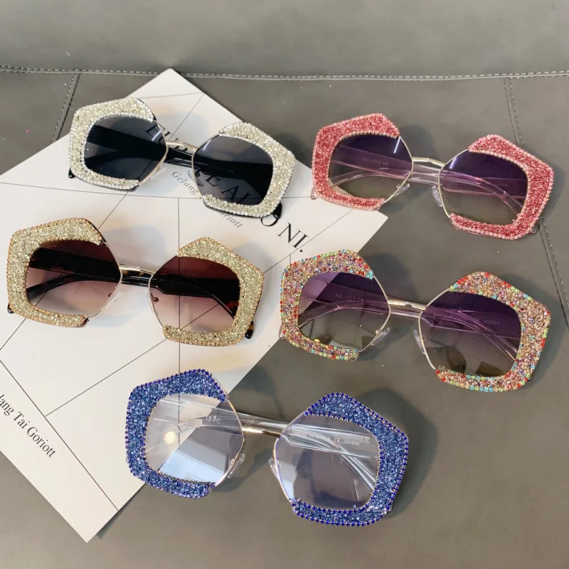 Exaggerated spectacle frame personality female photography prop accessories magazine runway sunglasses