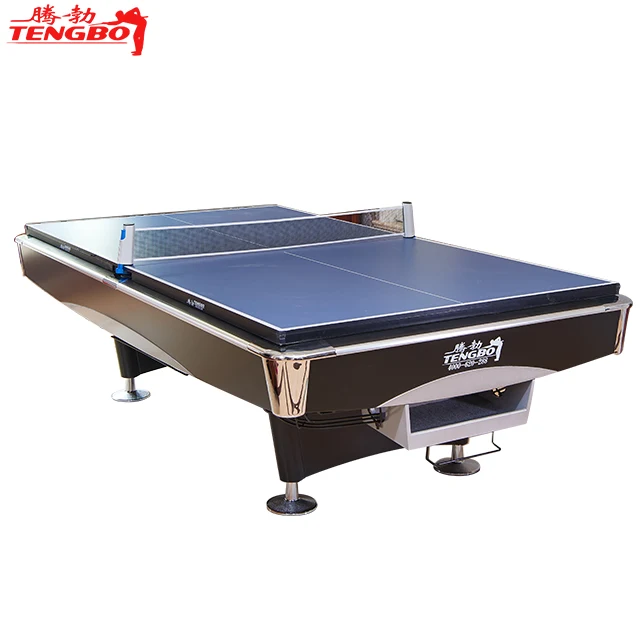 Высококачественный профессиональный бильярдный стол из натурального шифера 8 футов 9 футов Многофункциональный бильярдный стол 2 в 1 для пинг-понга