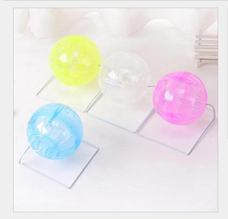 1pc Hamster Ball Rat Toys Pet Chinchilla Ball Hamster Gerbil Rat Jogging Exercise Ball Cage Mini-trot Play Toys Hamster Products