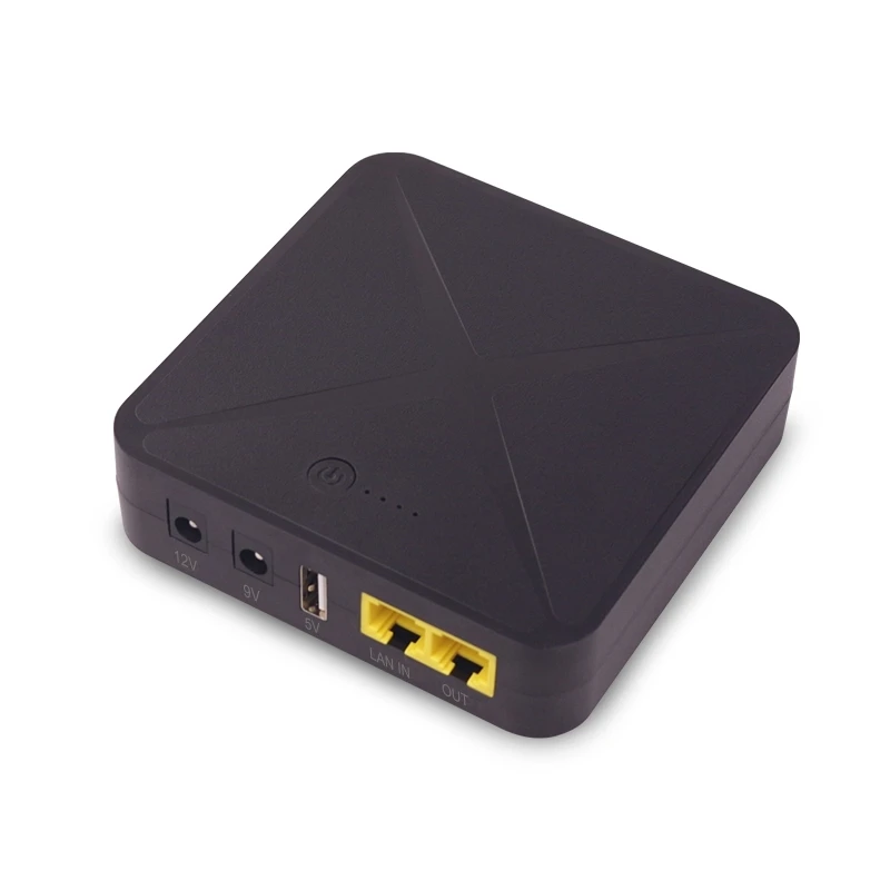 OEM 24V/48V 8000mAh Backup Lithium Battery Online Mini PoE UPS For Modem Camera WiFi Router