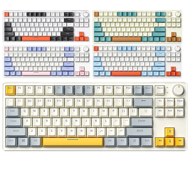 ZIFRIEND ZA87 Custom Switch 87 keys Keyboard wireless 3 mode Hot swap RGB Bacaklit Gaming Mechanical Keyboard