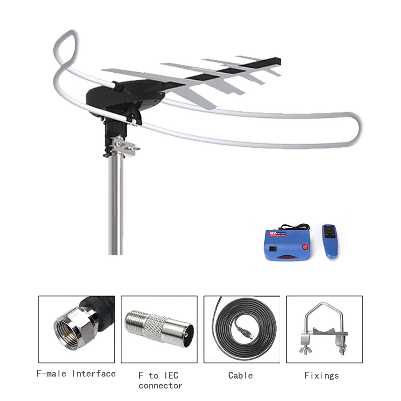 High Cost-effectiveness Antenna Multi-interface Receiver Yagi Antenna for Receiving High-definition Television