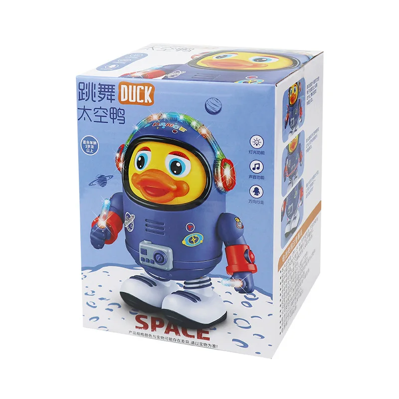 Kids dancing robots pace duck with light music cartoon funny walking musical educational toys christmas gifts for boy girl
