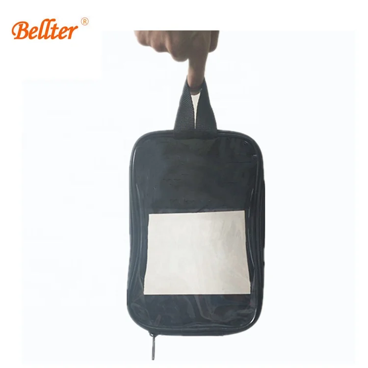 PVC Skates  Shoe Storage Bag Transparent  Accessories Storage Bag with Zipper