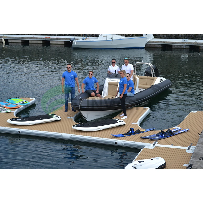 Drop stitch Inflatable Floating Dock Platform Inflatable Floating Dock Swim Deck Platform