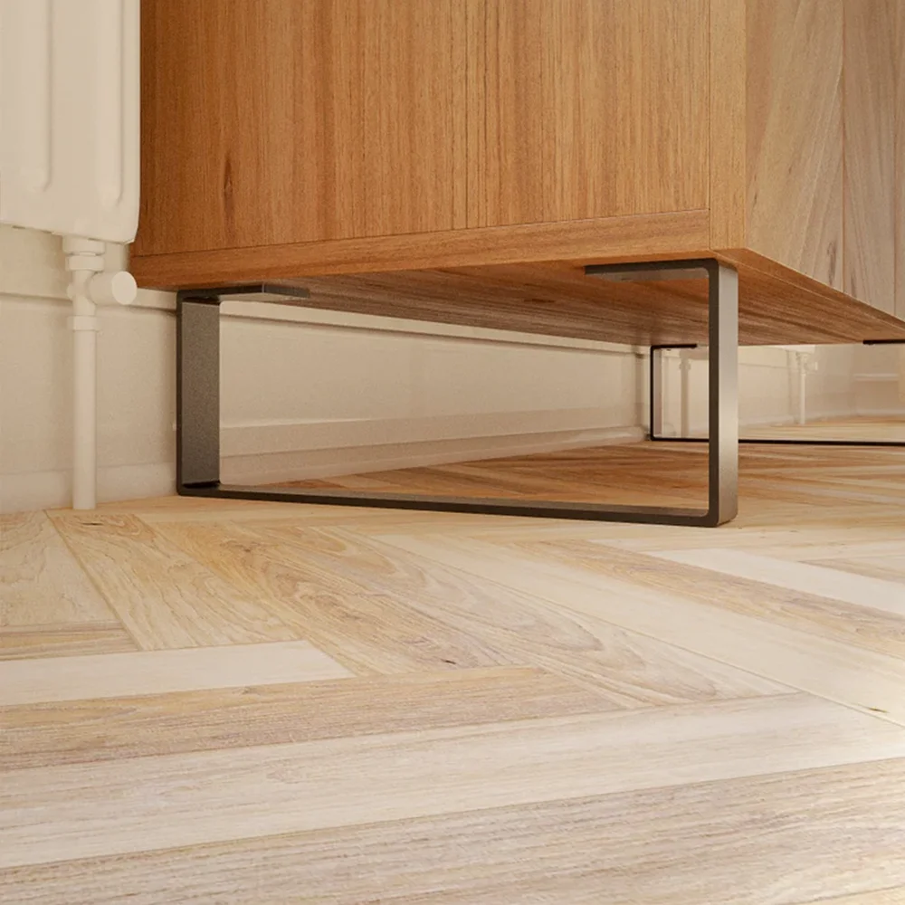 Metal Furniture Feet Black White Cabinet Sideboard Legs Living Room Bedroom Furniture Legs