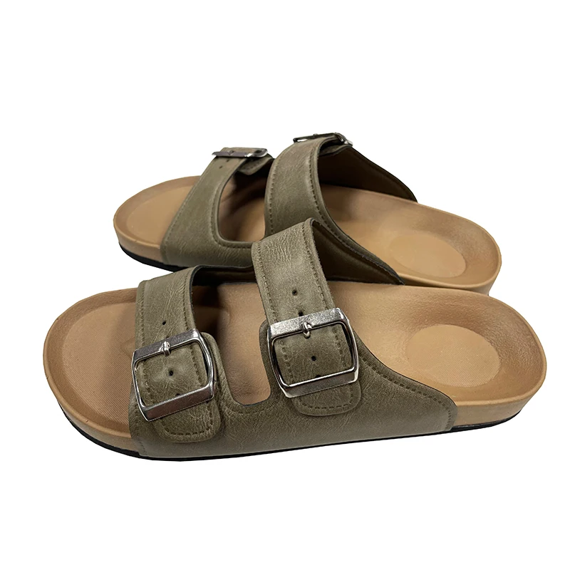 Хит продаж летние повседневные домашние тапочки мужские шлепанцы с пробковой подошвой на заказ