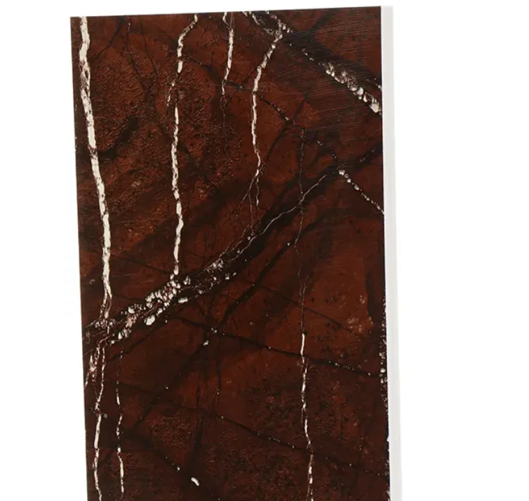 Big Promotion Bulk Stock Marble Sheet PVC Background Wall Panel Striped Stone Design Waterproof Soundproof Plastic for Hotel Home Commercial School Usage