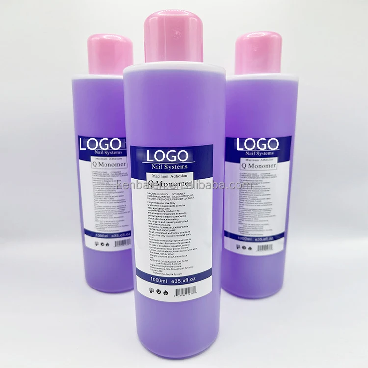 High Quality Professional Private Label 1L 1000Ml 500Ml 150Ml Monomer Acrylic Liquid For Nails