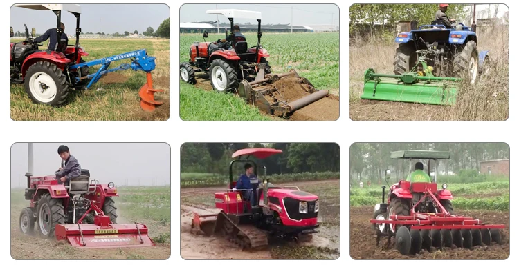 agriculture machinery mini rubber crawler tractor