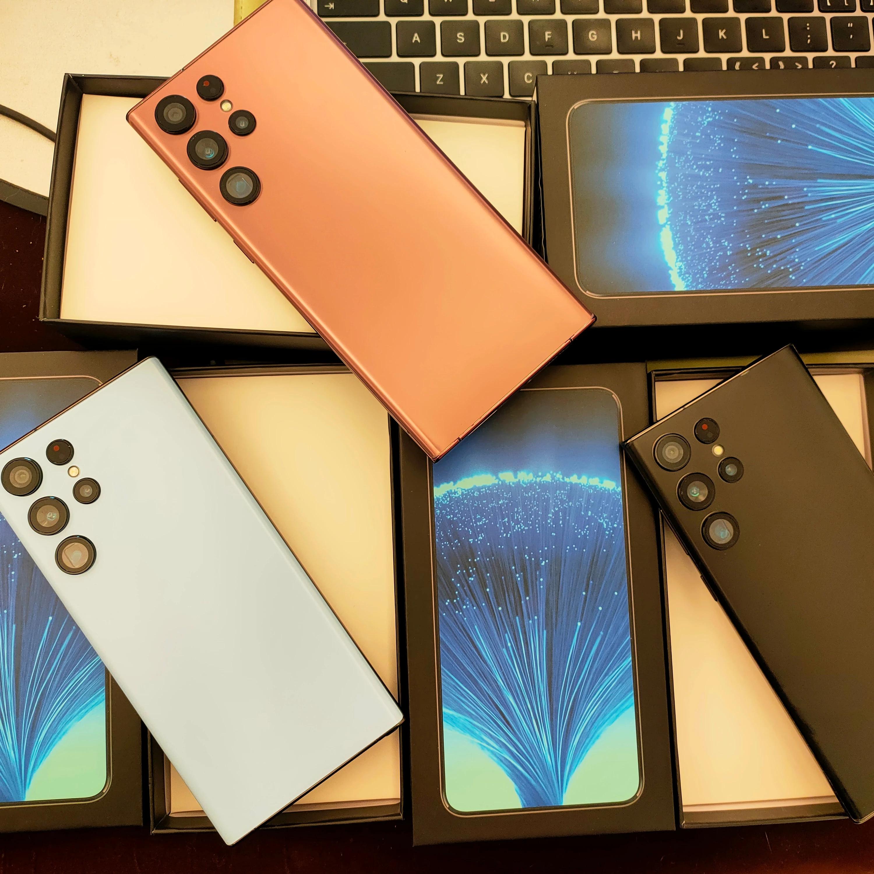 RTS Galaxy S22 Ultra 6GB+128GB 6.8inch Android SmartPhone 5000 mAh 4G LTE Dual SIM Dual Standby smartphone support custom logo