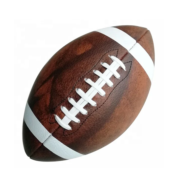 Wholesale Composite custom Leather pu Rugby ball Super Grip Microfiber Official Size American Football