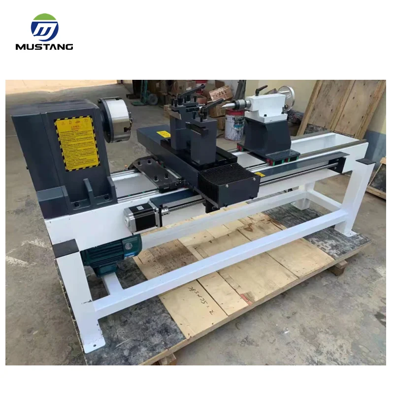 MT5025 Mustang CNC Mini Wood Turning Lathe Machine with Chuck 250mm Diameter