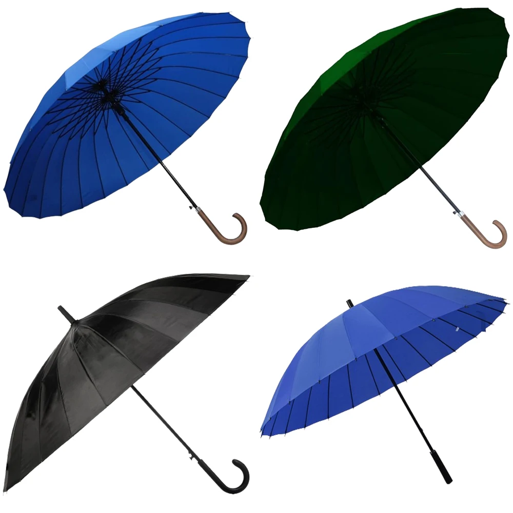 Golf Umbrella With Logo Print   Extra Large,Automatic Fiberglass Frame Waterproof Big Umbrella Wholesale/