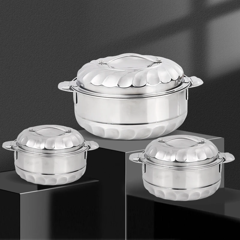 New Arrival Home Use Insulated Stainless Steel Hot Pot Food Warmers Casserole Container