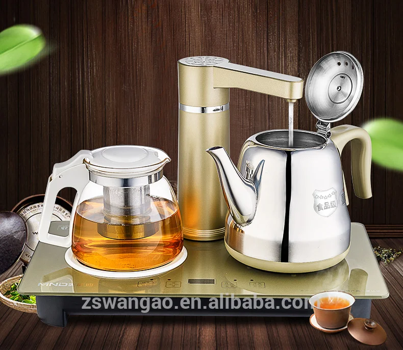 Электрический чайник Zhongshan оптовый продавец полный интеллектуальный набор из боросиликатного стекла нержавеющей