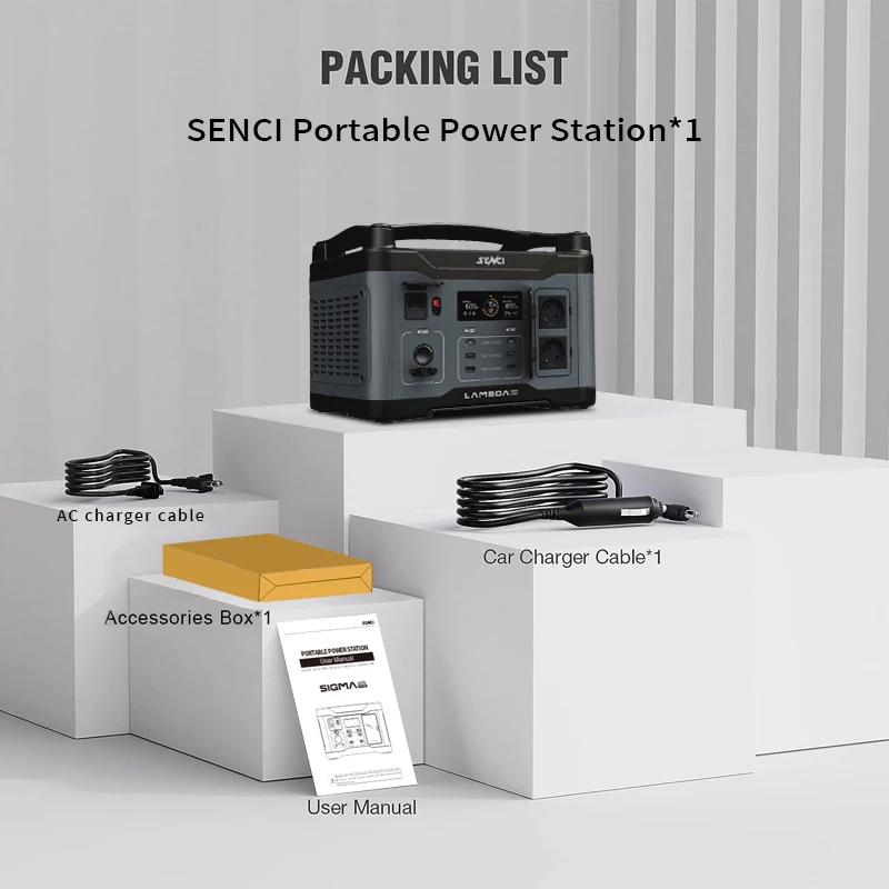 senci Must all-in one 1000W 921wh Portable Power Station  LiFePo4 Battery Cell  921.6Wh Solar Generator for Home Emergency