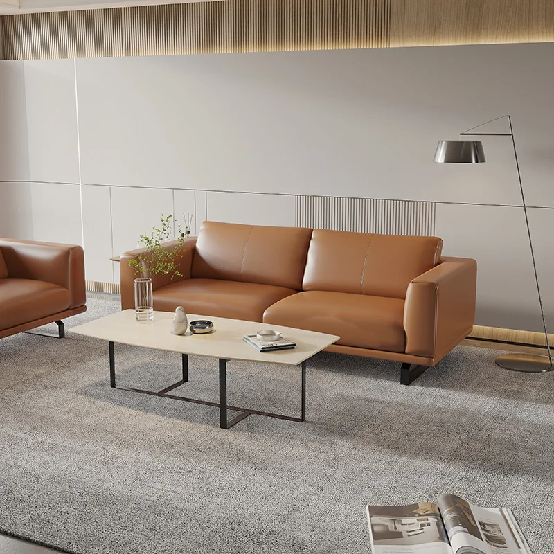 COOMO 100-Rio sofa Italian modern simple leather sofa large apartment living room sofa