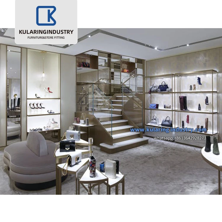 Cabinet With Glass Showcase Table Shoes Showroom Display Shoe Shop Decoration Ideas Names Footwear Shops