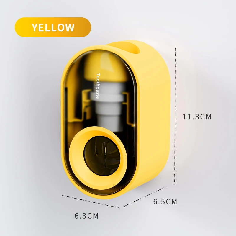 insha hot sale wall mounted non perforated automatic toothpaste dispenser for bathroom