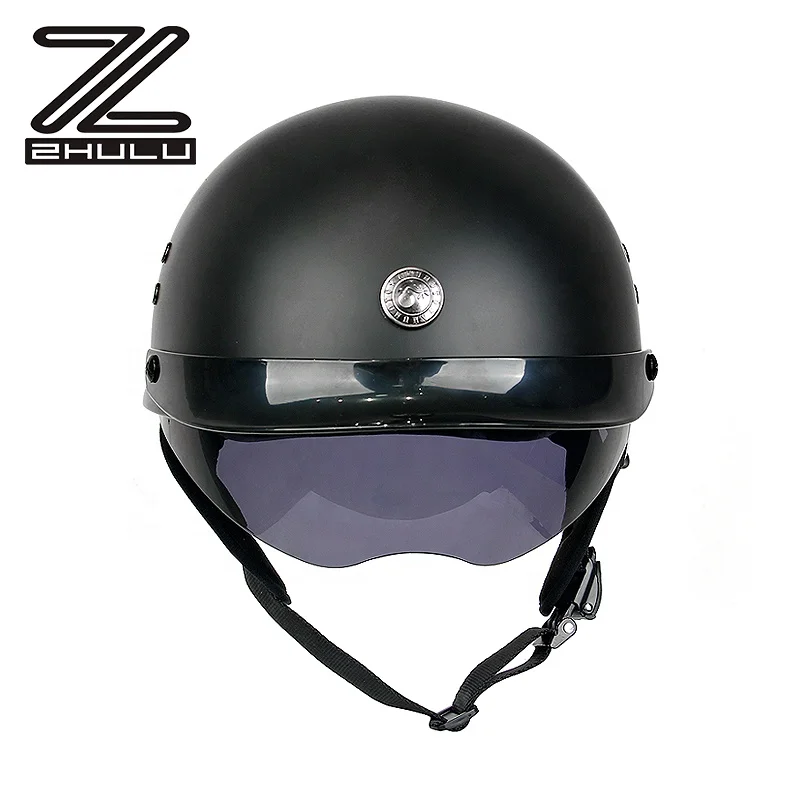 New Fashion Style Classic Vintage Racing Motorcycle Helmet ABS material America DOT Certificated Half Face Motorbike Helmets