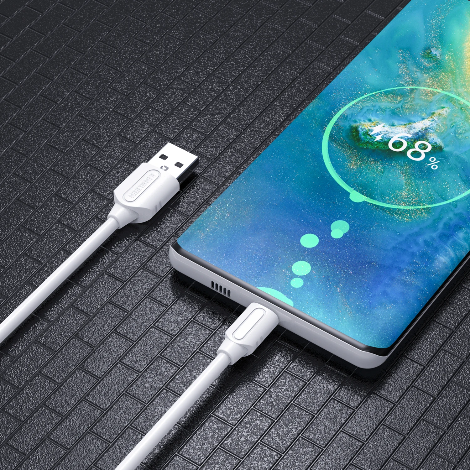 Mobile Phone Accessories USB2.0 1m USB Cable Durable TPE, Long-Lasting Using data cable KINGLEEN K200/K201/K202 OEM top selling