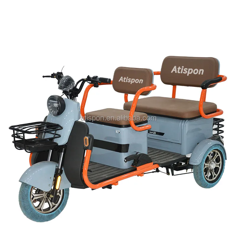 New 3 Wheel Tricycle Adult Trike Small Leisure Urban Leisure Electric Scooter Moped Electric Bicycle
