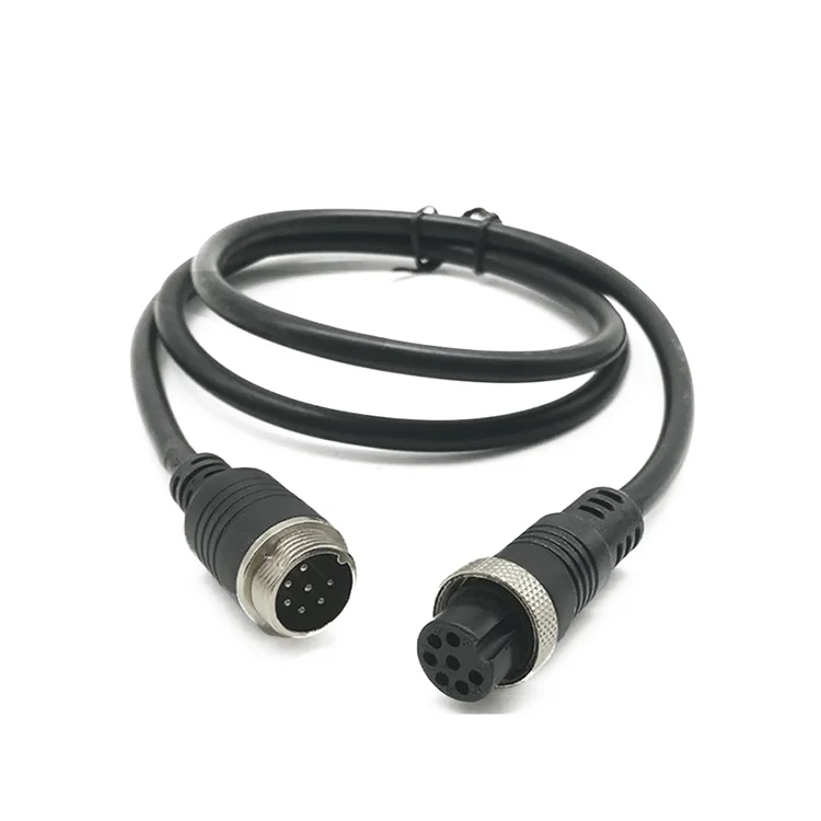High performance GX16 2/3/4/5/6/7/8/9 pin coil cable connector