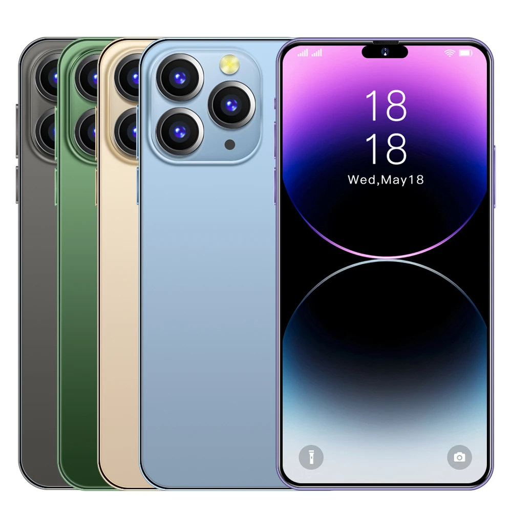 New Cheap Phone Hd Screen Face Id Global Version Mobile Phone 14 Original 14 Pro Max 6.3 Inch 16gb Smartphone mobile phone