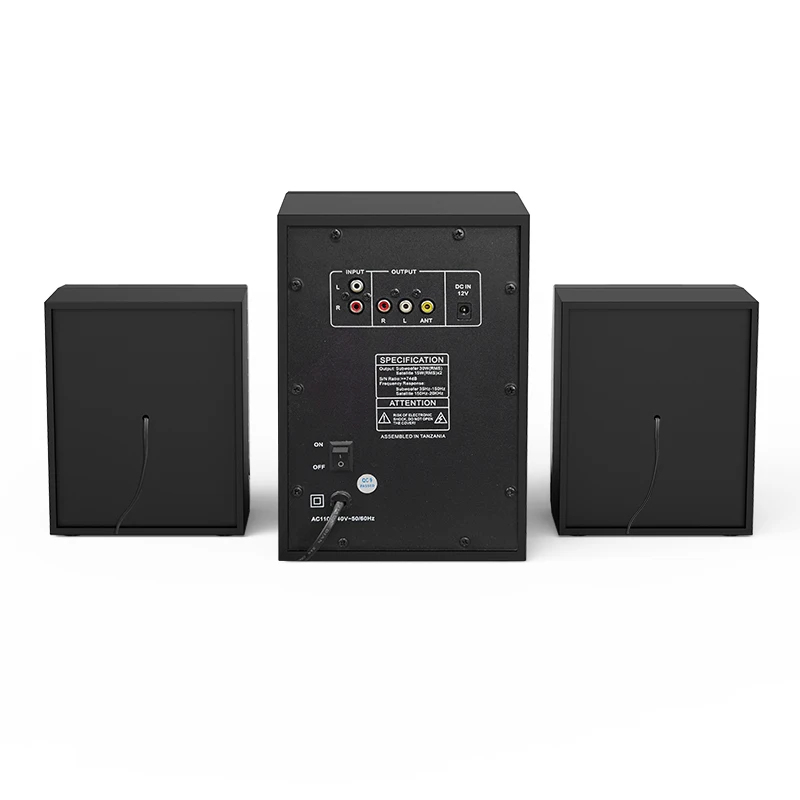 PC Game Speakers Exquisite Structure Manufacturing 2.1CH Multimedia Speakers Audio System Sound