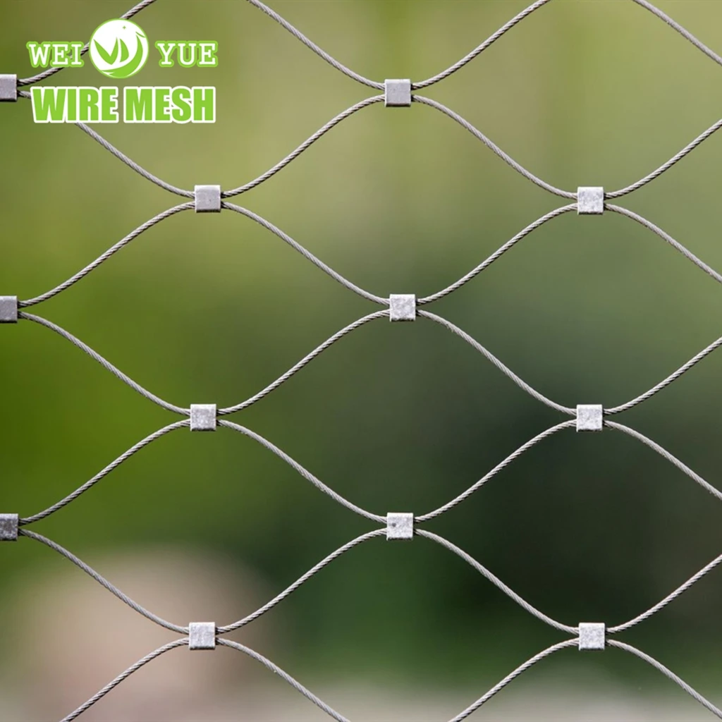 High Security Stainless Steel Wire Rope Architectural Metal Decorative Mesh anti rust stainless steel wire filter screen mesh