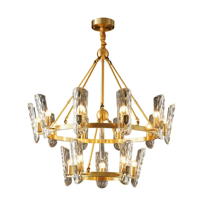 Хрустальная люстра K9 с 3 лампами, Потолочный подвесной светильник с утопленным креплением для столовой, кухни, островка, ванной комнаты, гостиной