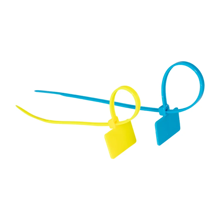 Self locking convenient flexible multi color plastic heavy resistant cable tie tag
