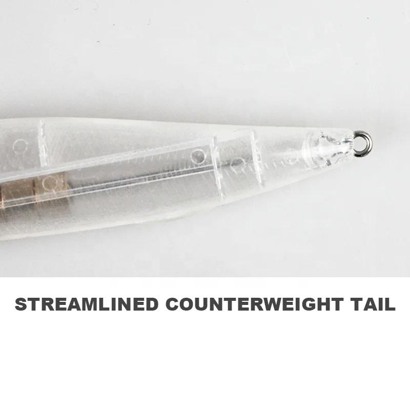 Unpainted Fishing Lure Blank Crankbait Lure Body 11cm/9.5g 12.5cm/12.5g 110mm Minnow Bait Jerkbait Suspending Blank Minnow Lure