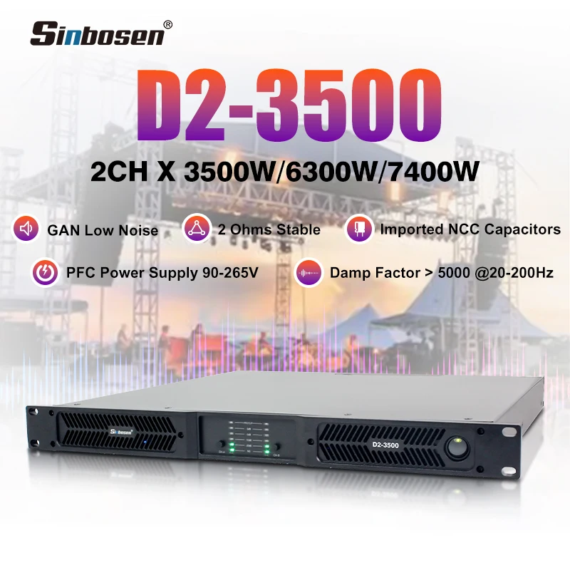 Dual Channel 14800W Class D Amplifier Live Souond Rock Wholesale Sound Digital Amplifier