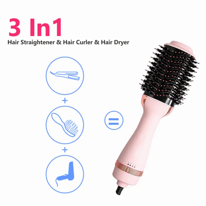 Factory Private Label Rotating Multifunctional One Step Hair Blow Dryer Volumizer Hot Air Brush