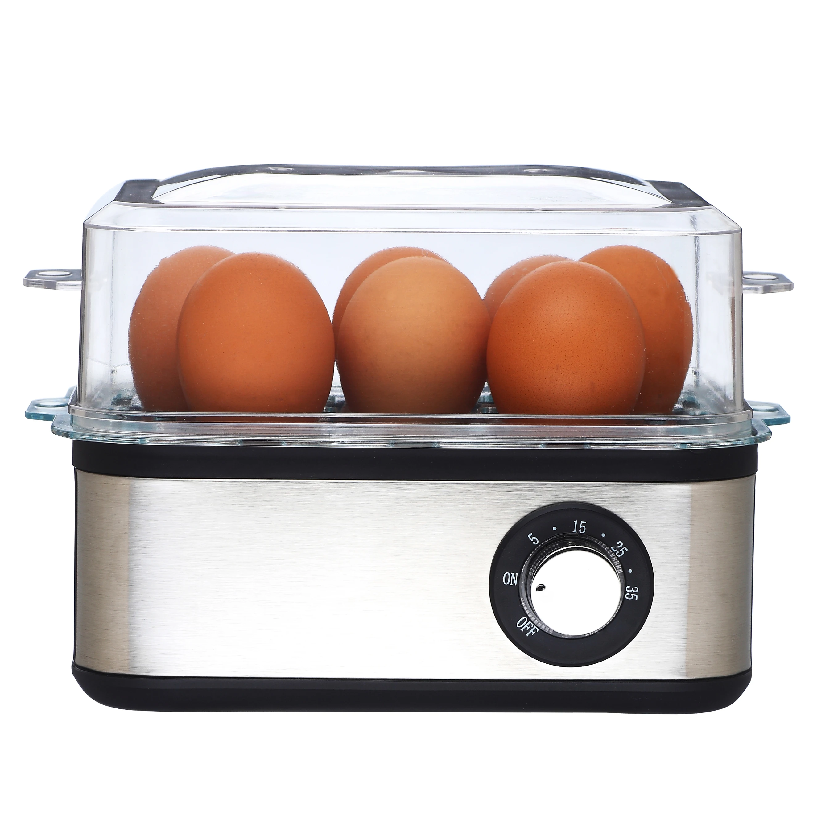 2024 Factory 7 slots 360W fast cooking poached egg maker simple stainless steel egg cooker