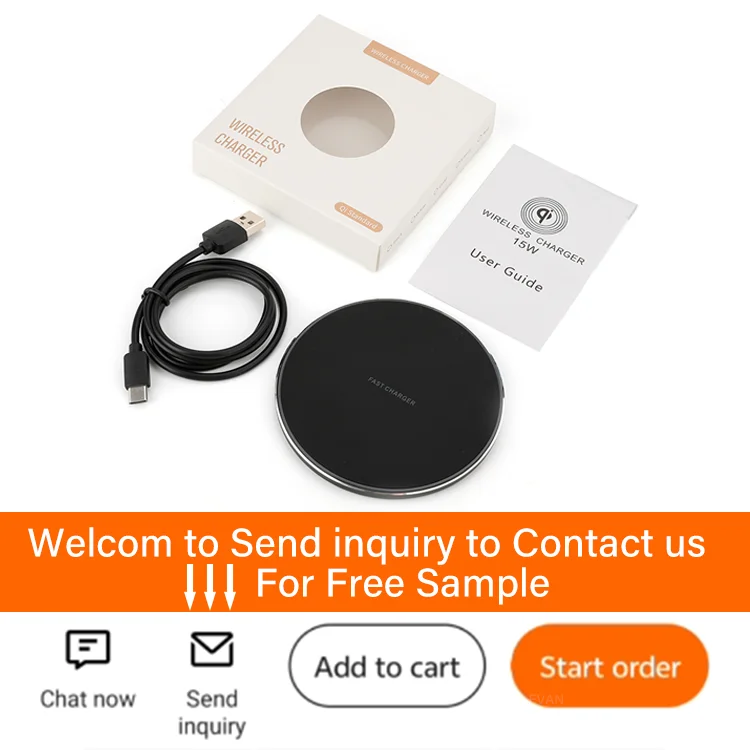 10W 15W Fast USB Type C Mirco USB Port Desktop Quick Charging Universal Compatibility Wireless Charger