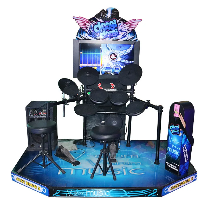 Dinibao amusement best quality coin operated games jazz drum machine simulator music machine