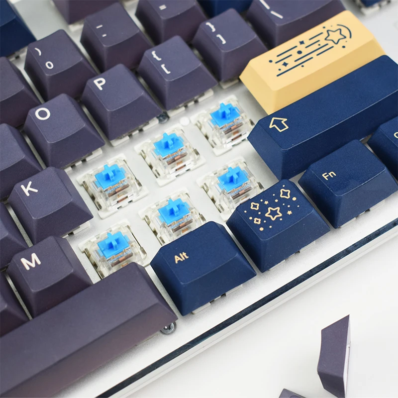 Stargaze Keycaps 135 Keys PBT Custom Keycap DYE SUB Cherry Profile Personalized Japanese Keycaps for Mechanical Gaming Keyboard