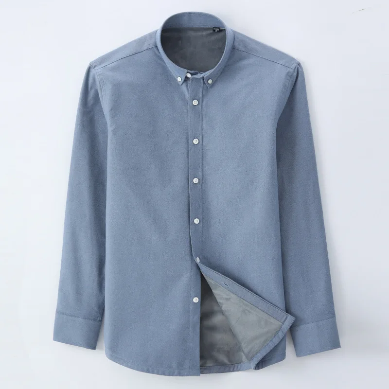 Oem Custom Long Sleeve Solid Color Corduroy Casual Shirts For Men
