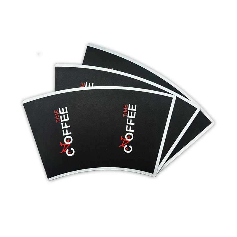 Бумажный стаканчик веер сырье Китай высокое качество печатные и персонализированные одноразовые бумажные чайные чашки блюдца