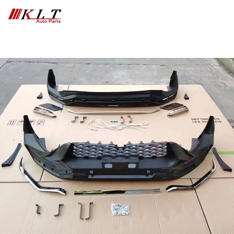 KLT High Quality Car Front Bumper Fortuner Legender gr Body Kit for Toyota Fortuner 2016 Upgrade To Fortuner 2021