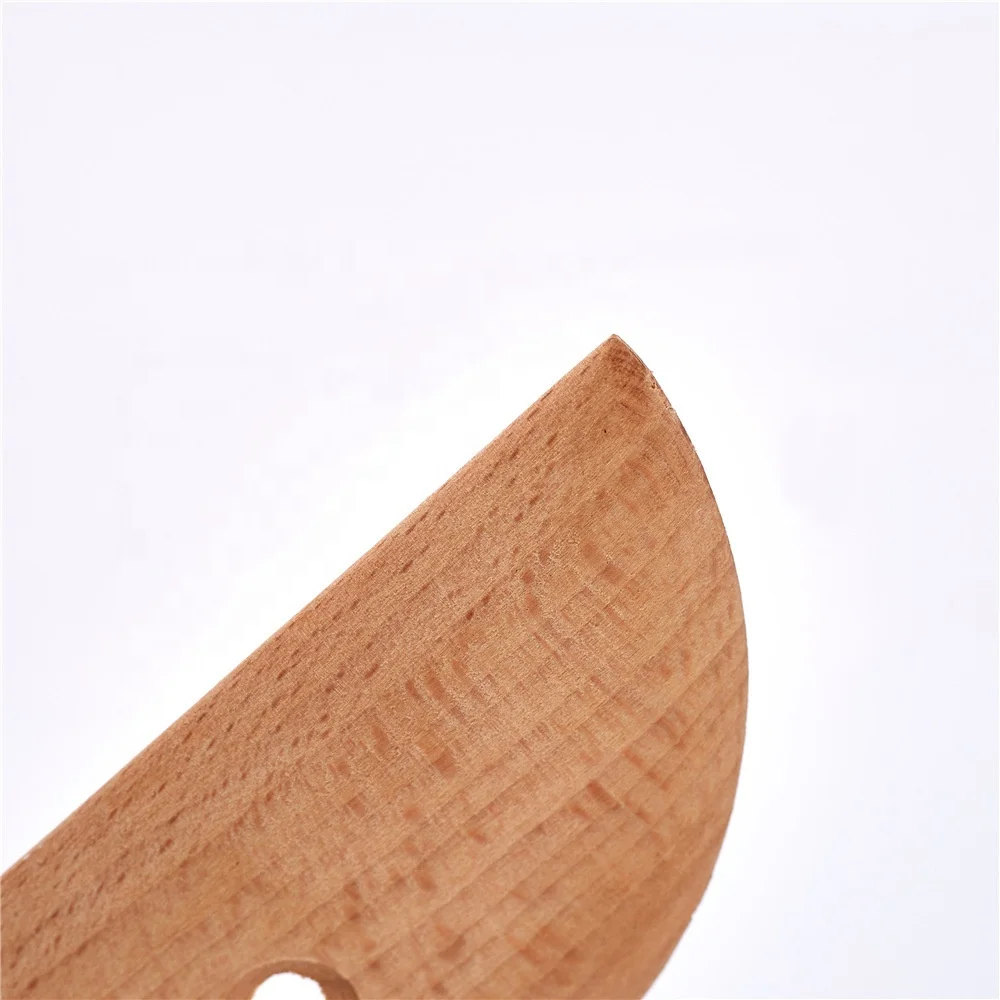 HAOFENG Moon Shaped Wood Scraper Knife Pottery Tools Clay Sculpting Ceramics Molding Tool Pottery Modeling Tools for Wholesale