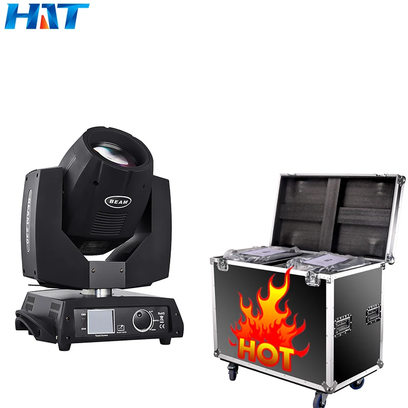 HAT hot 230W Moving head Stage light DMX512 DJ lights Sharpy light  230w  Flight Case for DJ Disco Club