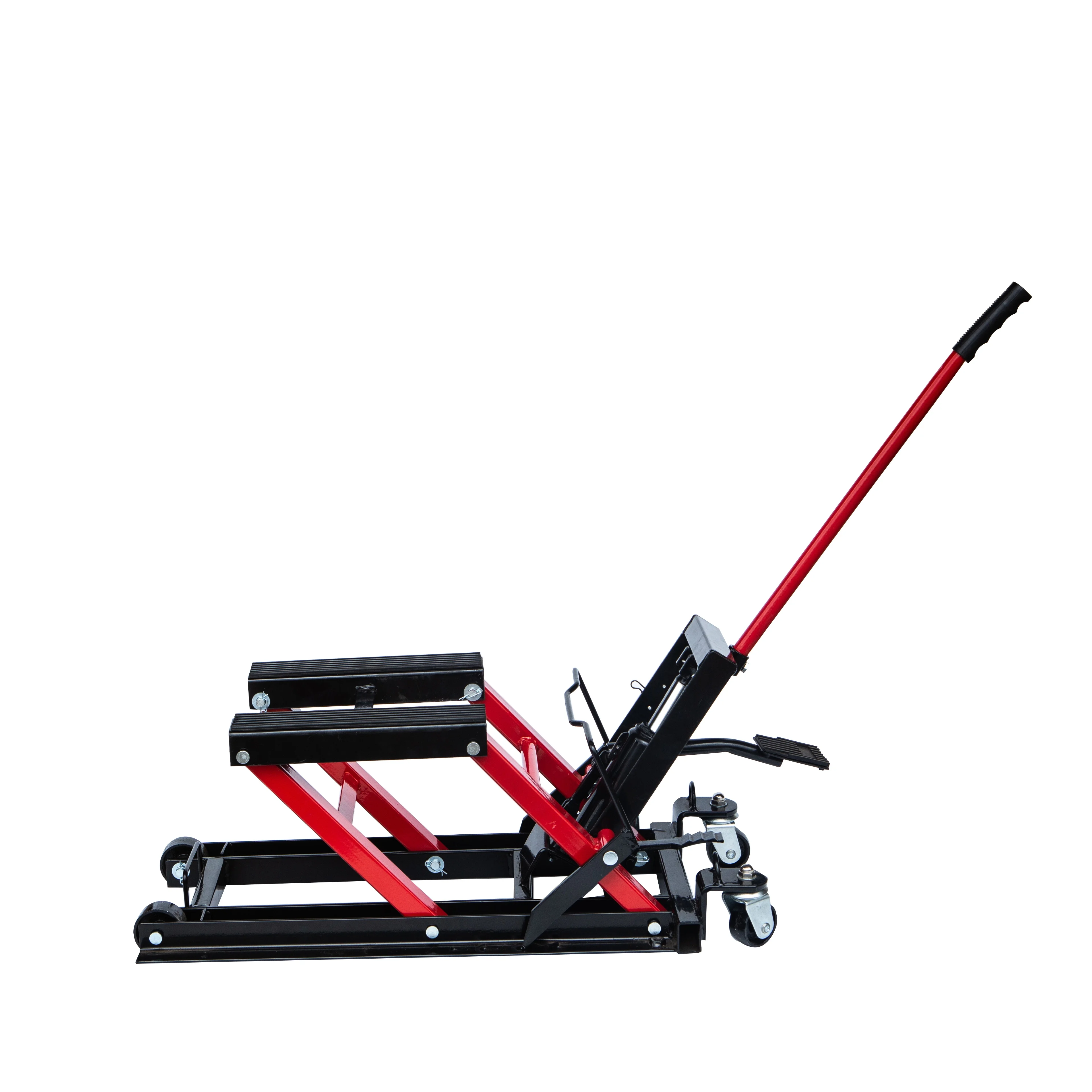 Foldable 1500lbs hydraulic motorcycle lift portable hydraulic scissor car lifting table platform max jack car lift