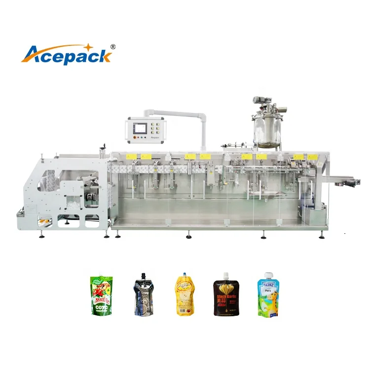 Acepack brand automatic bag filling machine for tomato paste